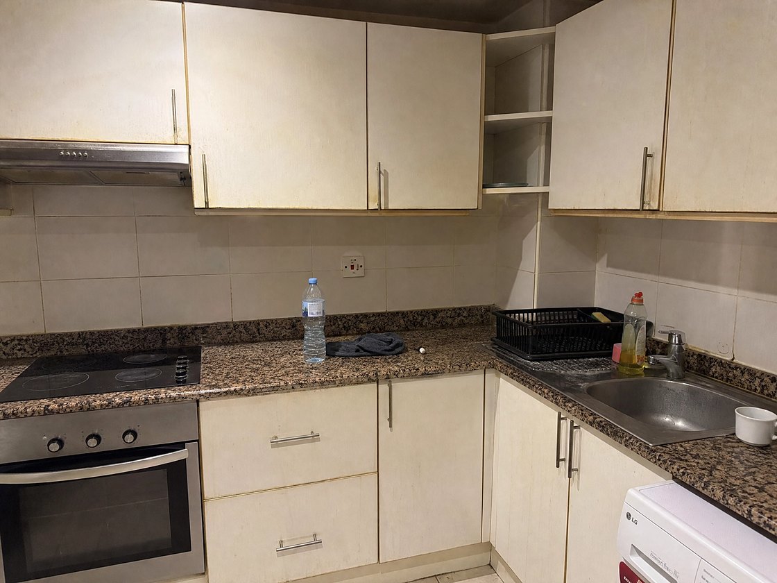 The same kitchen as we found it