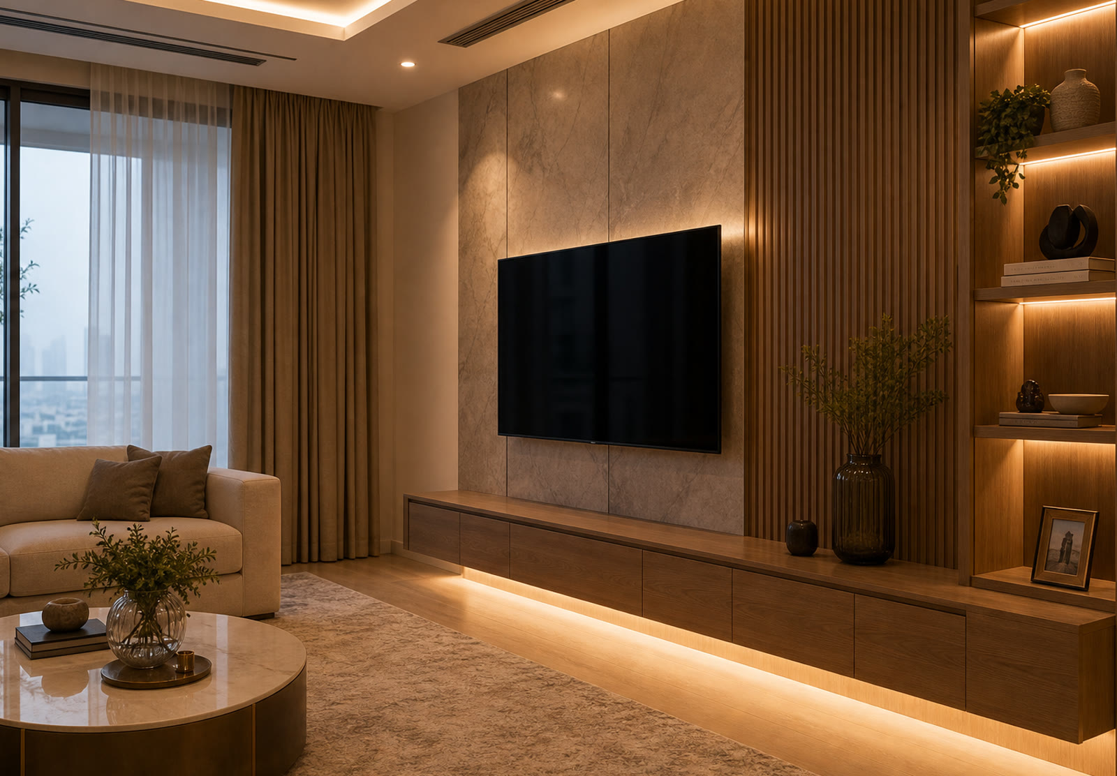 Renovated villa interior