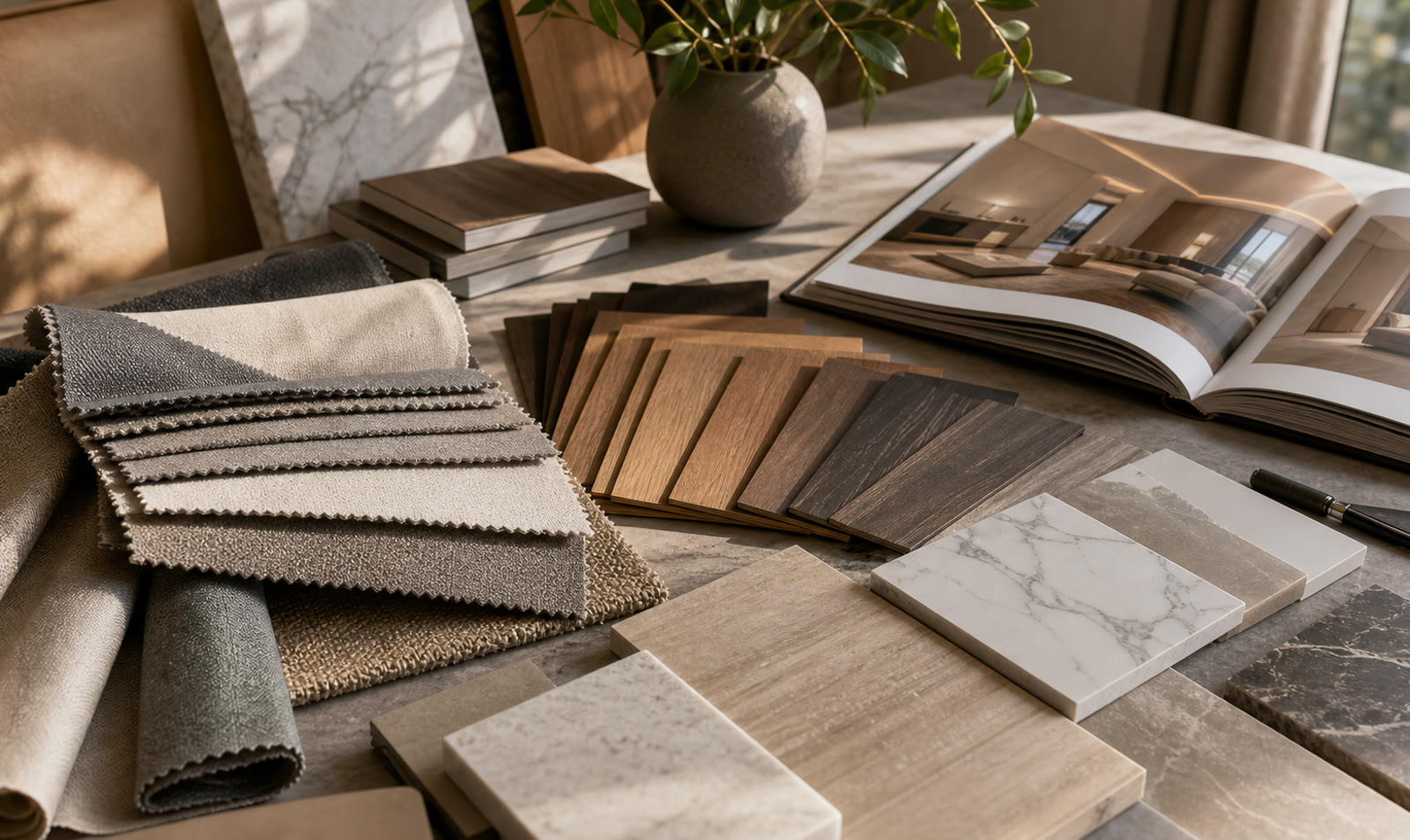 Curated material selections